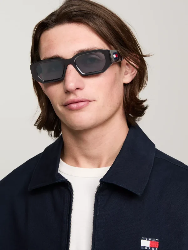 Tommy Hilfiger Sonnenbrille mit kleinen, achteckigen Gläsern BLACK Best