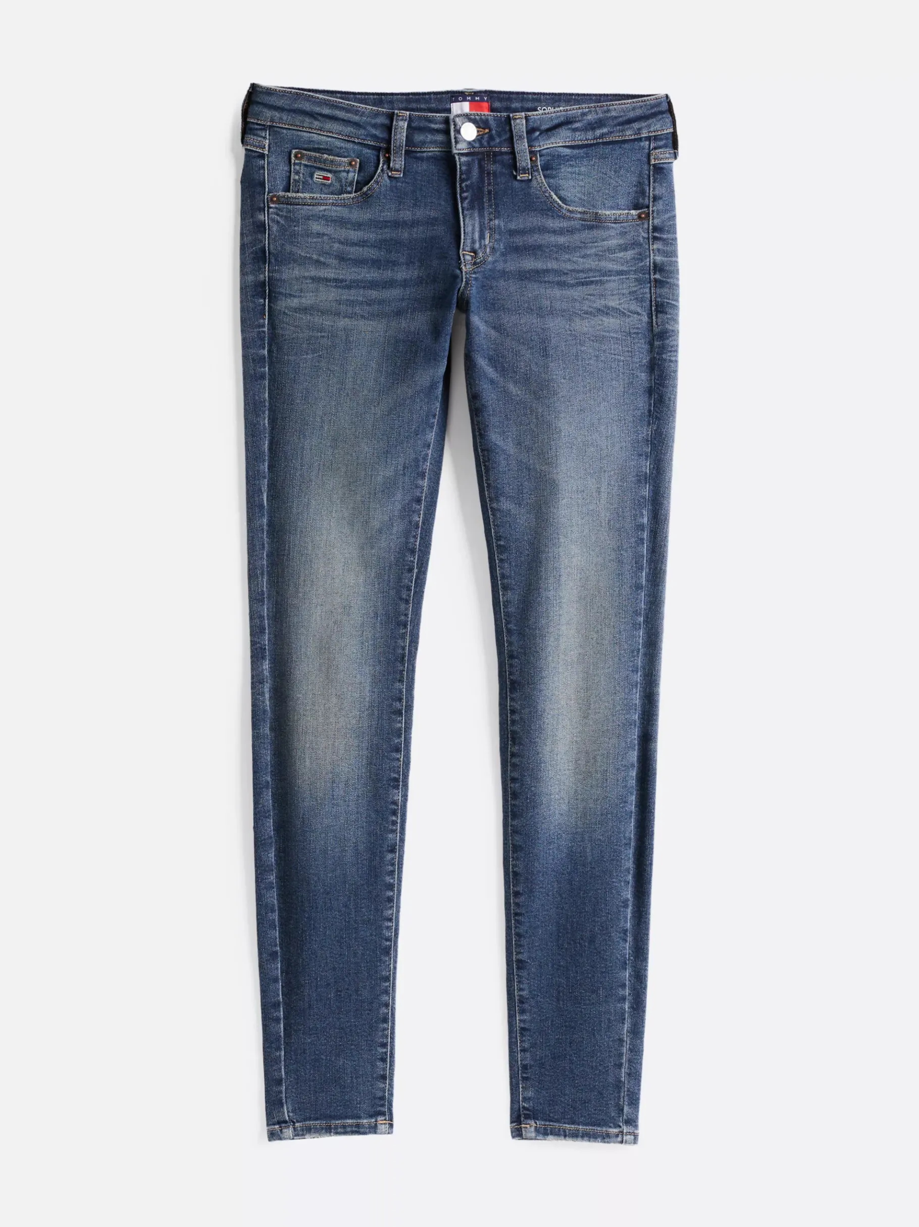 Tommy Hilfiger Sophie Skinny Jeans mit niedrigem Bund DENIM DARK Flash Sale