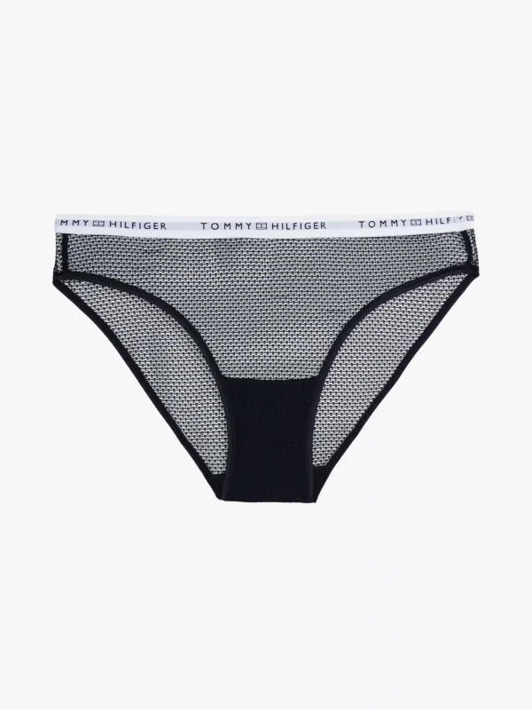 Tommy Hilfiger Spitzen-Slip mit Logo-Taillenbund DESERT SKY Sale