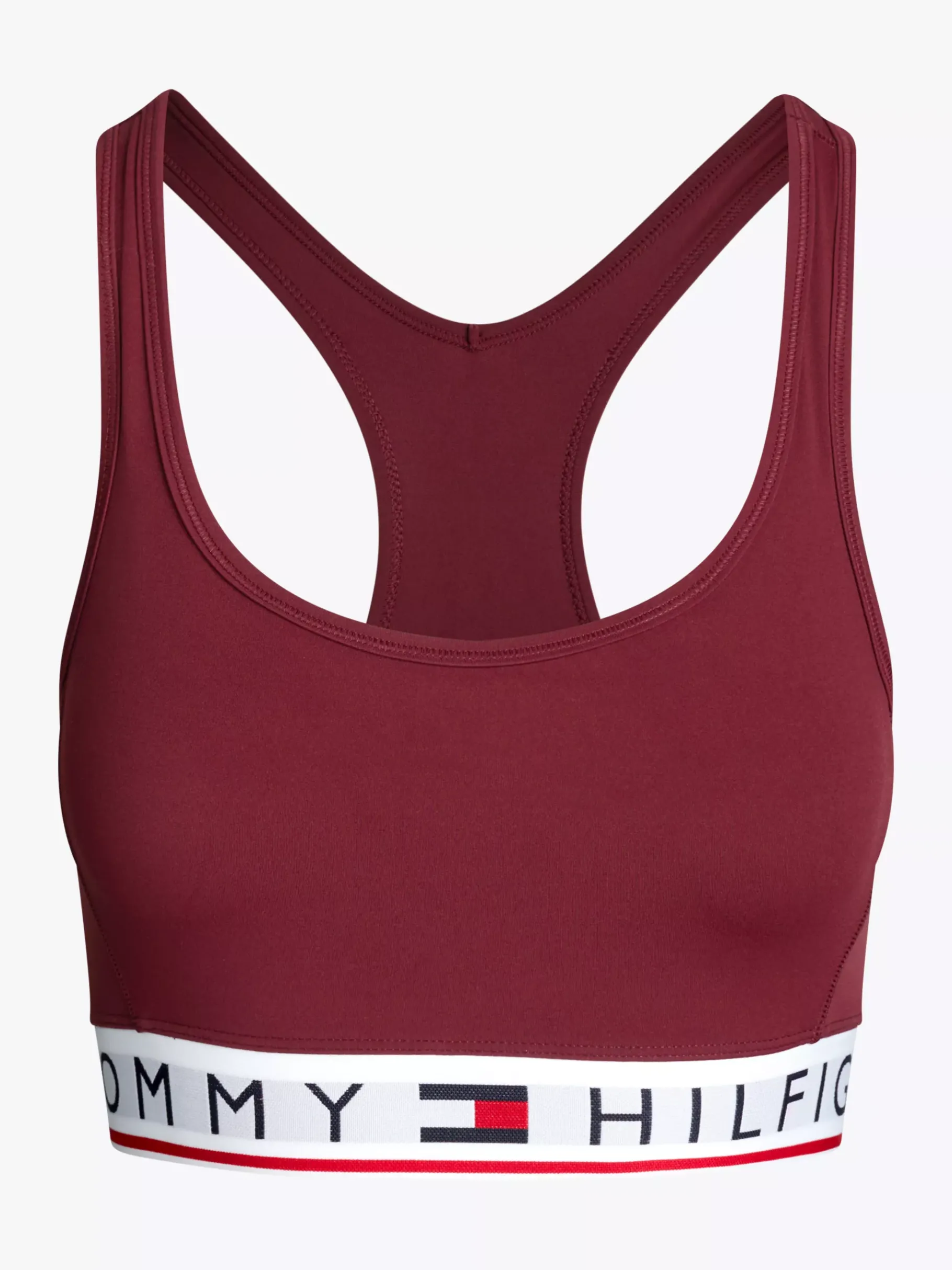 Tommy Hilfiger Sport Racerback-BH mit niedriger Stützkraft DEEP ROUGE Store