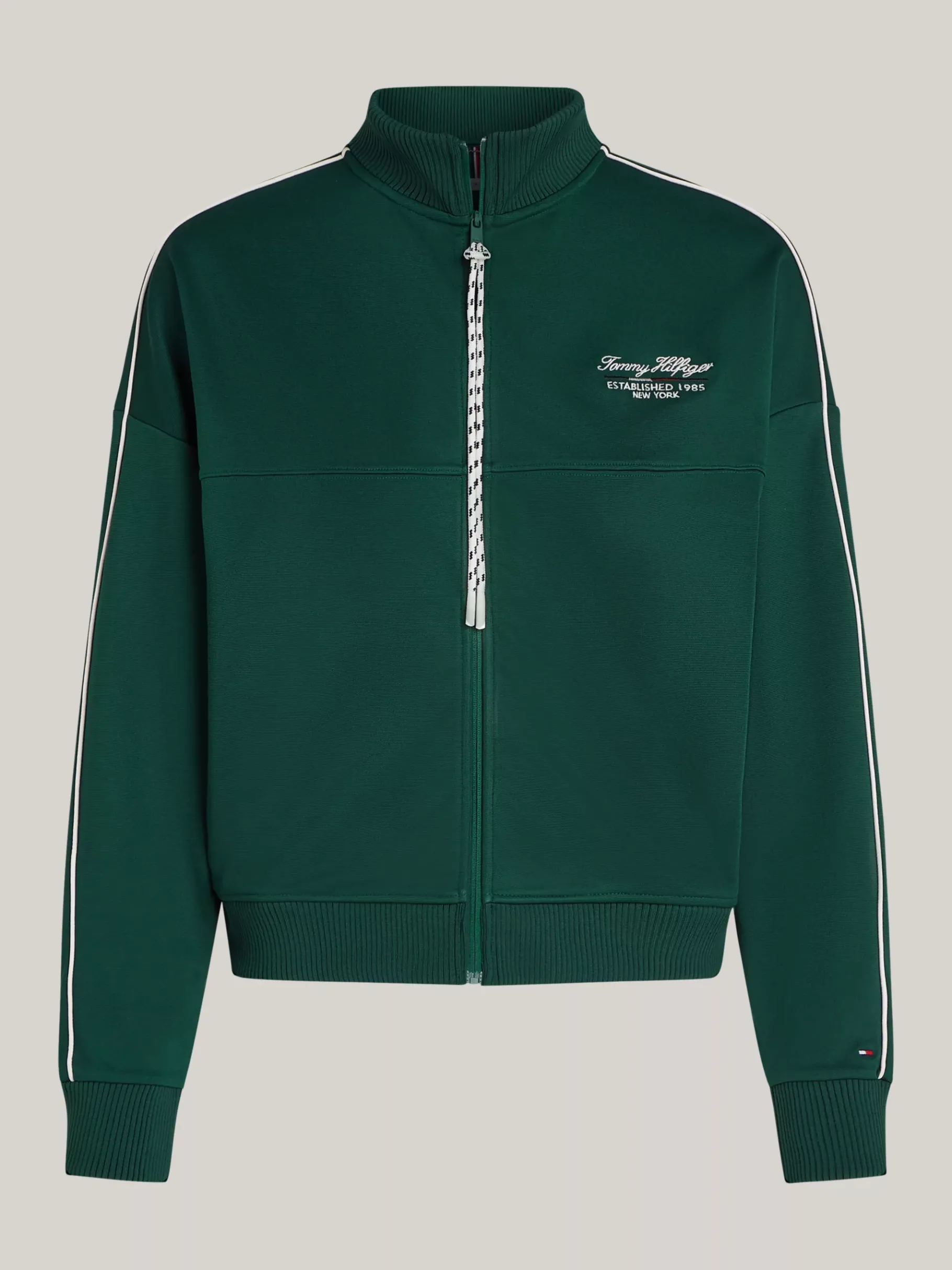 Tommy Hilfiger Sport Relaxed Fit Reißverschluss-Sweatshirt ORNAMENTAL GREEN Outlet