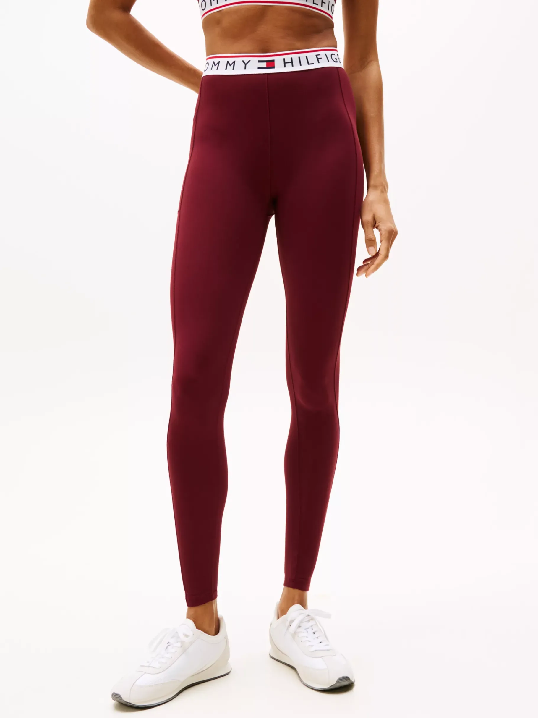 Tommy Hilfiger Sport TH Cool Leggings DEEP ROUGE Flash Sale