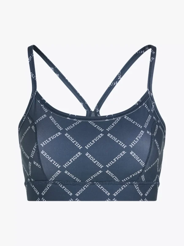 Tommy Hilfiger Sport-BH mit niedriger Stützkraft DIAMOND MONOTYPE/ MILITARY DENIM Store