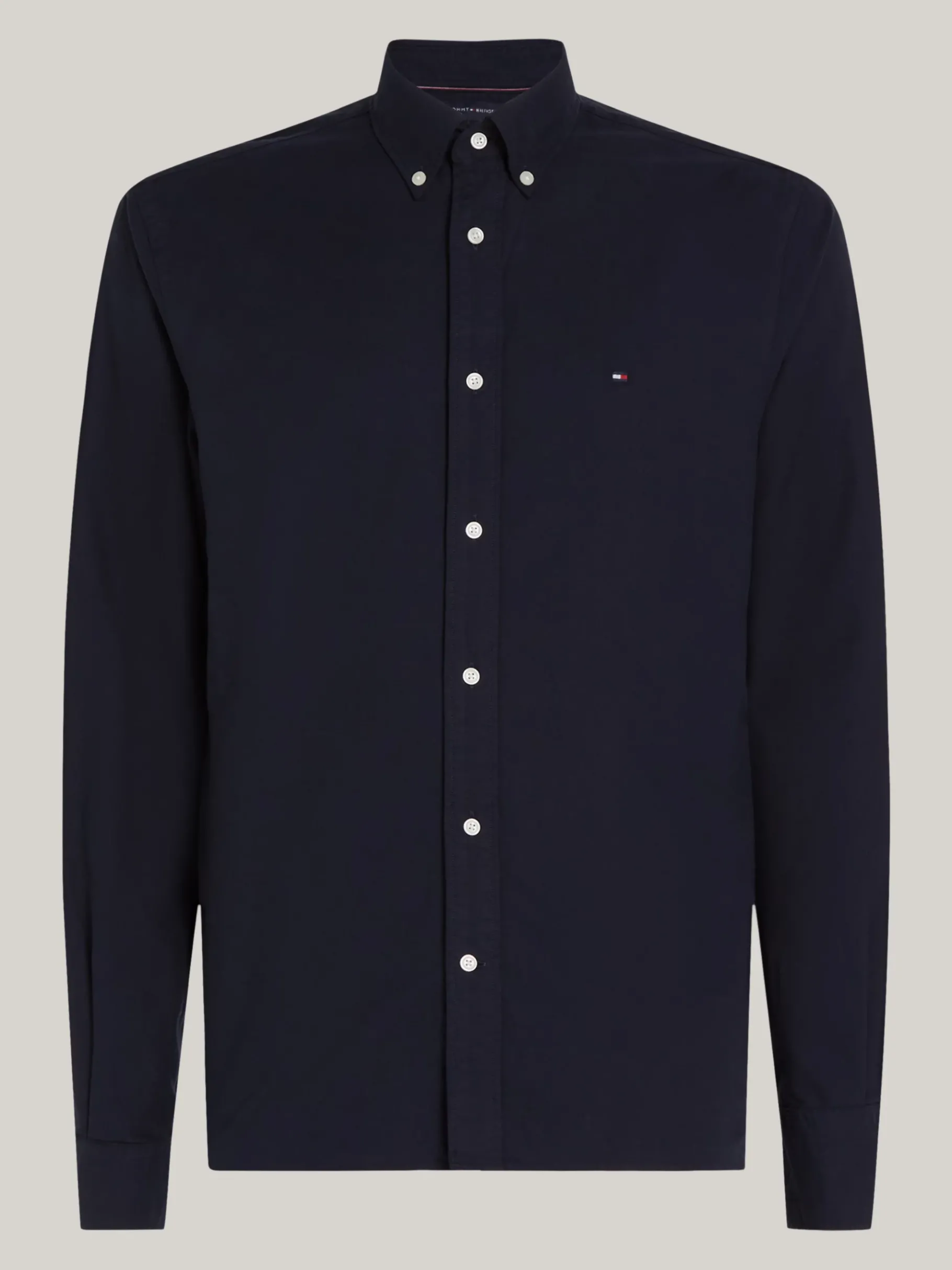 Tommy Hilfiger Stückgefärbtes Regular Fit Oxford-Hemd DESERT SKY Cheap