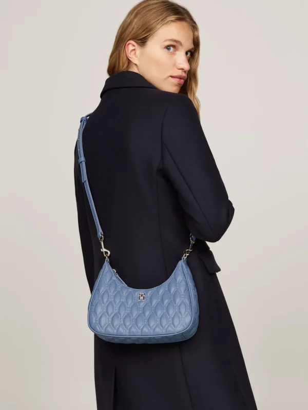 Tommy Hilfiger Stepp-Crossbody-Tasche mit TH-Monogramm FADED INK Cheap