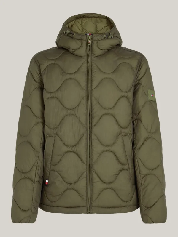Tommy Hilfiger Steppjacke mit Thermo-Isolierung und Kapuze ARMY GREEN Flash Sale