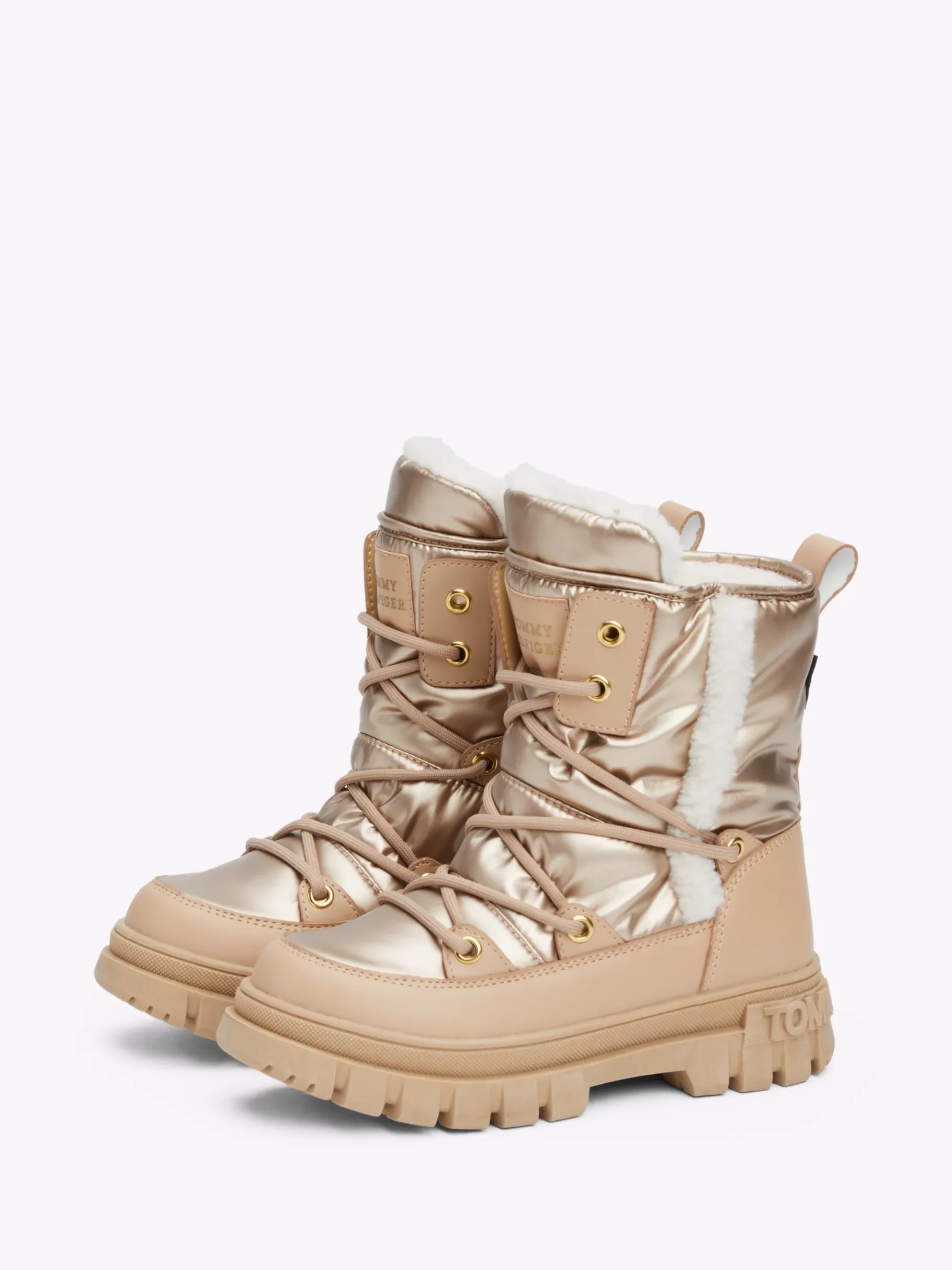 Tommy Hilfiger Stiefel mit Kunstpelz BRONZE Sale