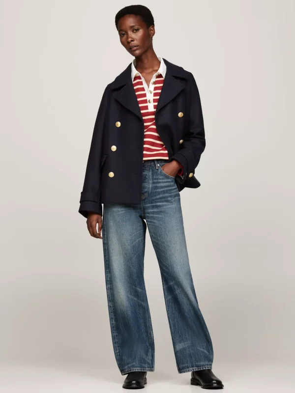 Tommy Hilfiger Stiefelette aus Leder mit Ketten-Detail BLACK Shop