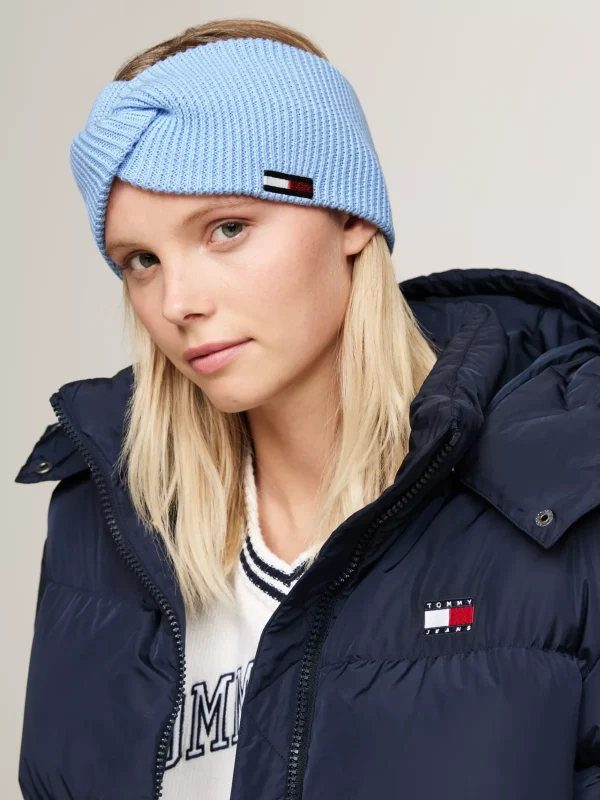 Tommy Hilfiger Stirnband mit Twist-Detail und längerer Flag VESSEL BLUE Flash Sale