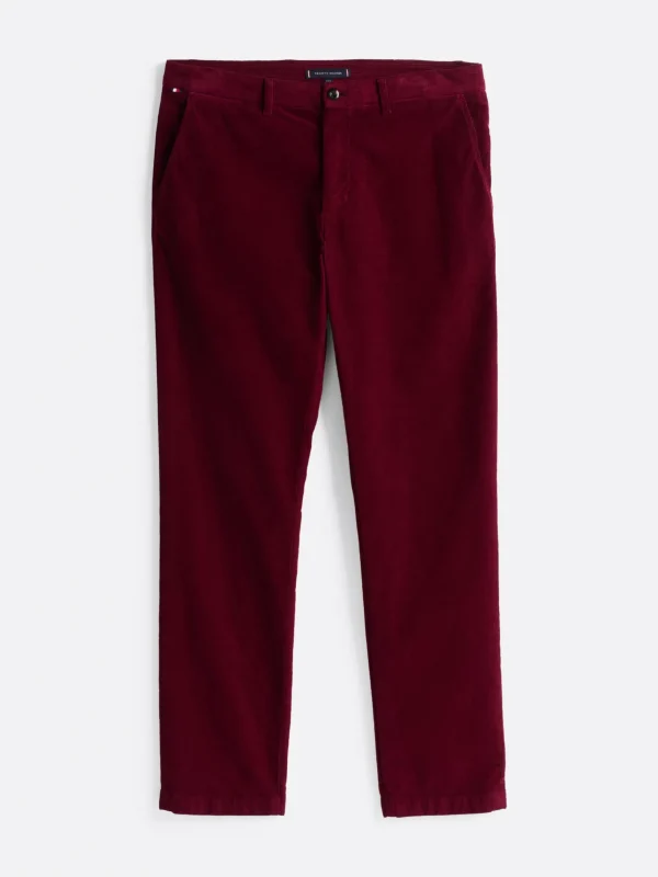 Tommy Hilfiger Straight Fit Cord-Chinos aus Stretch-Baumwolle DEEP ROUGE Fashion