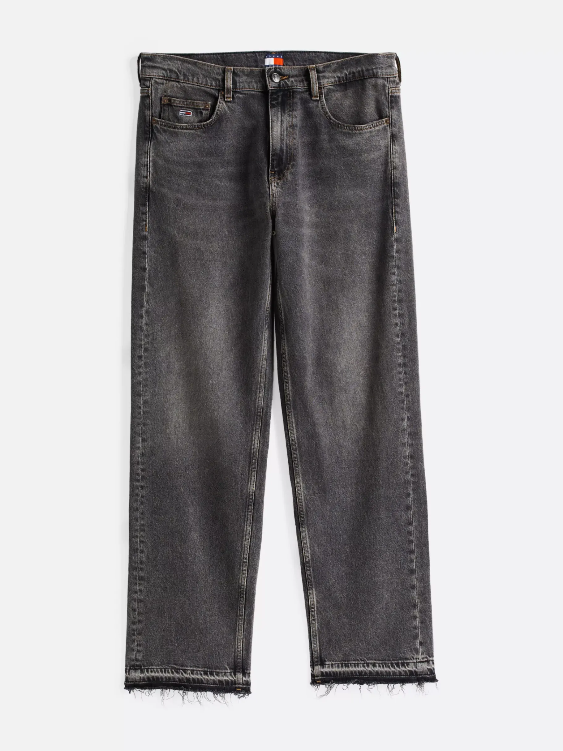 Tommy Hilfiger Straight Jeans mit unvernähten Säumen DENIM BLACK Cheap
