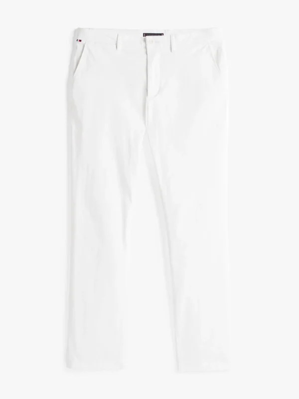 Tommy Hilfiger Straight Leg Fit Satin-Chinos TH OPTIC WHITE Online