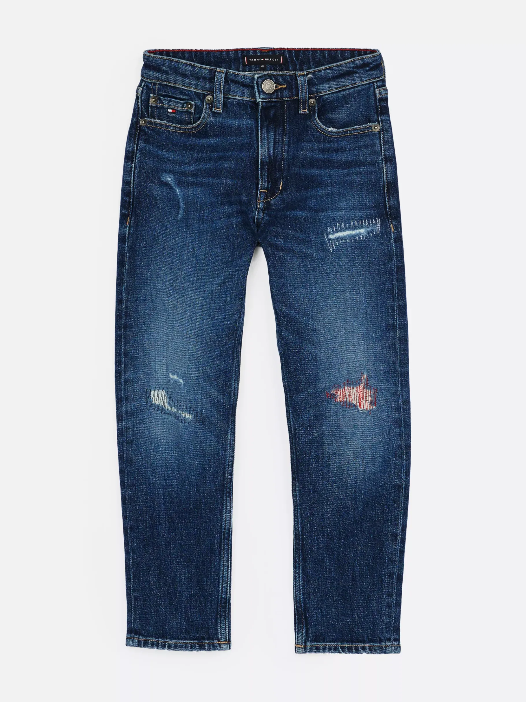 Tommy Hilfiger Straight Leg Skater-Jeans im Used Look DESTRUCTIONS Sale