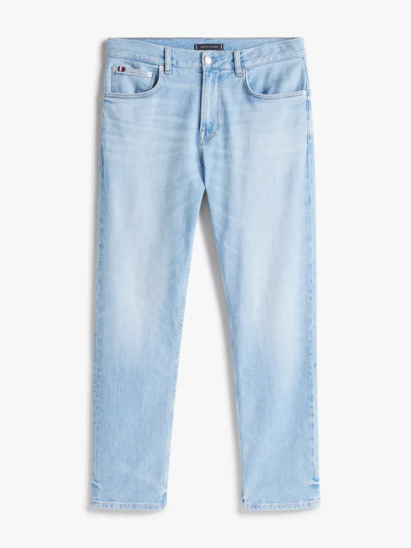 Tommy Hilfiger Straight Leg Stretch-Jeans mit mittelhohem Bund HERON BLUE Best Sale