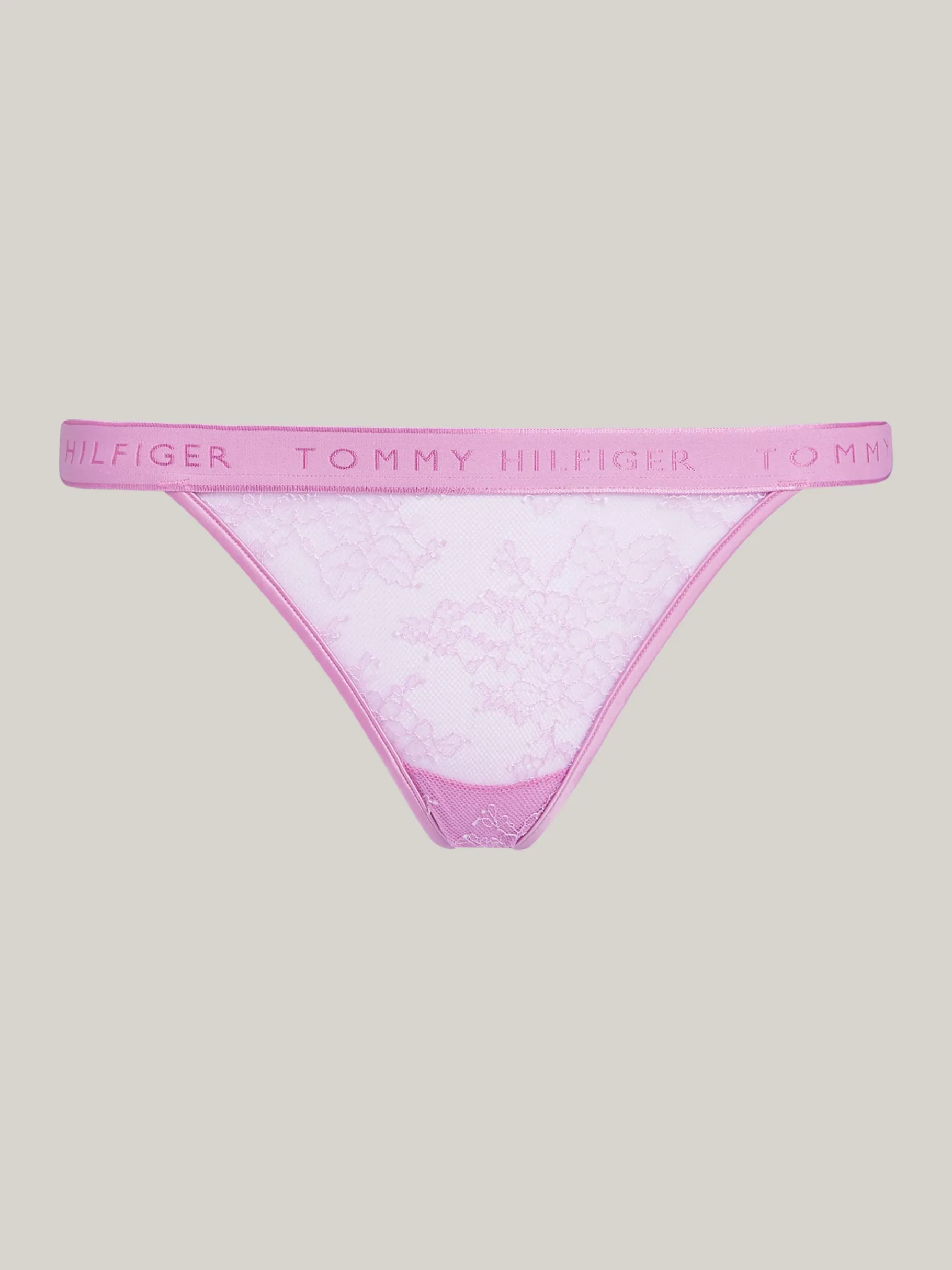Tommy Hilfiger String aus Blumenspitze mit Logo SWEET PEA PINK Store