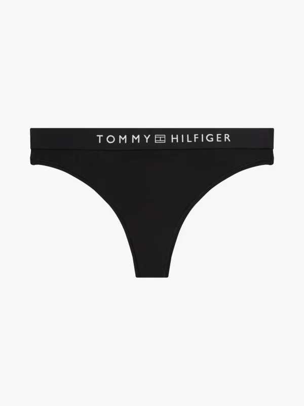 Tommy Hilfiger String mit farblich abgestimmtem Logo-Bund BLACK Cheap