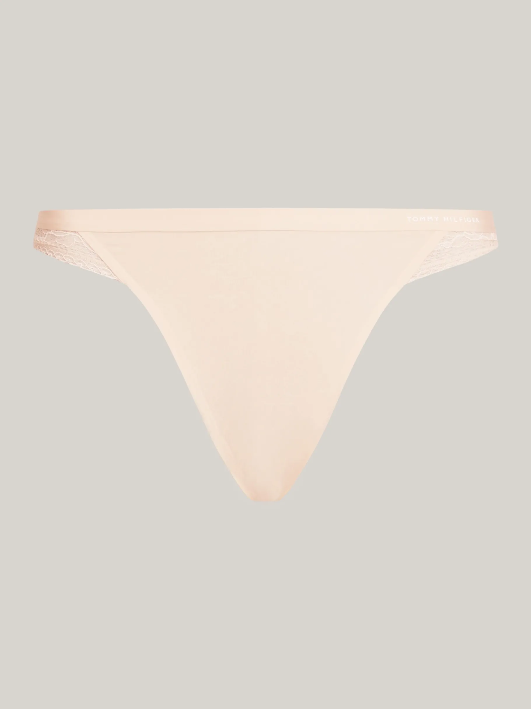 Tommy Hilfiger String mit Logo und Spitzenbesatz MISTY BLUSH New