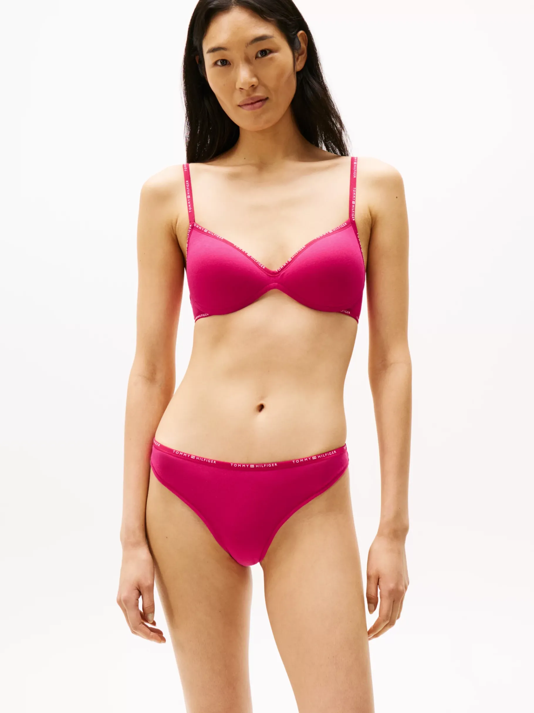 Tommy Hilfiger String mit Logomuster VIVACIOUS PINK Clearance