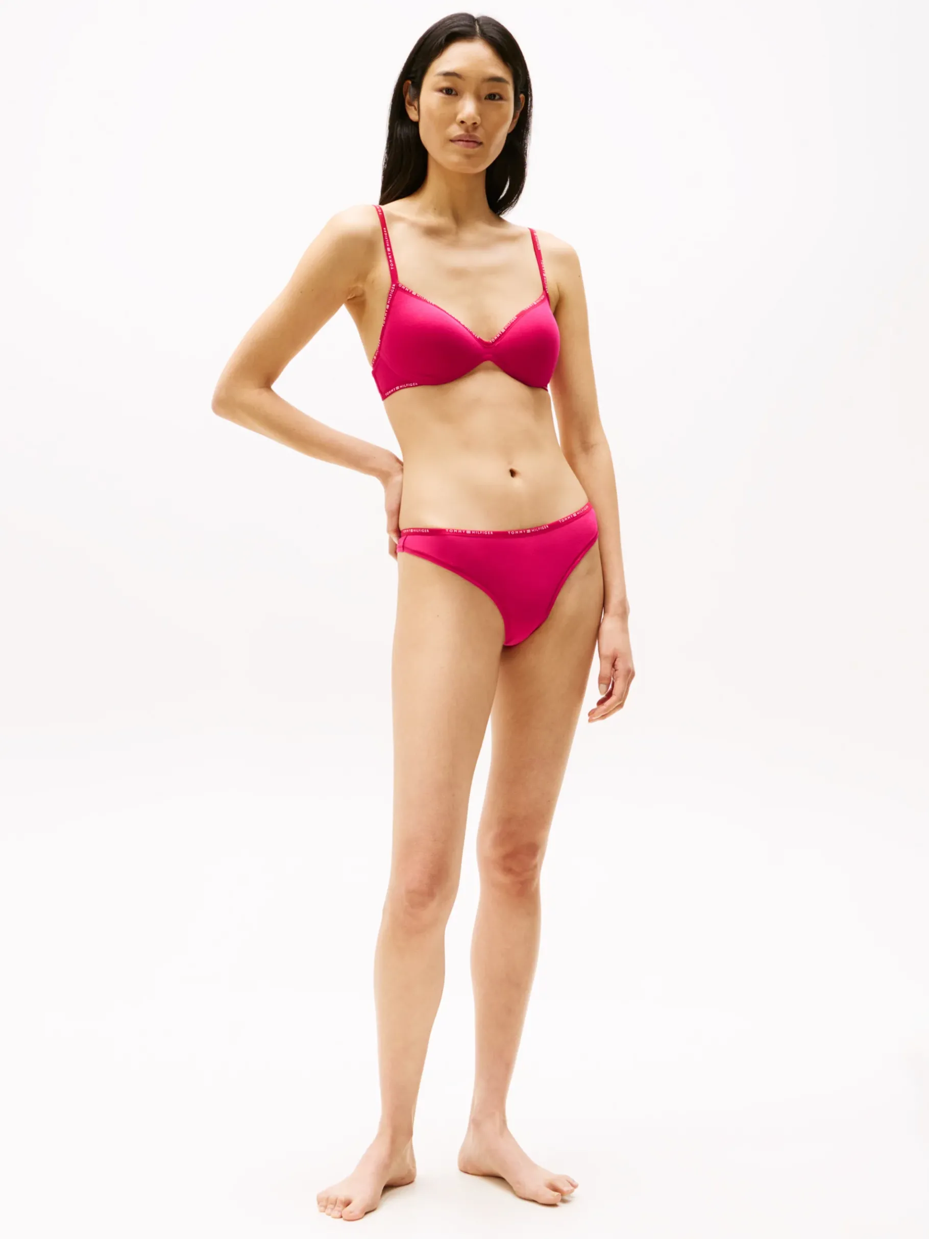 Tommy Hilfiger String mit Logomuster VIVACIOUS PINK Clearance