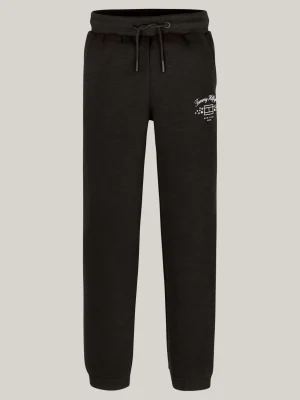 Tommy Hilfiger Strukturierte Jogginghose mit Logoprint BLACK Cheap