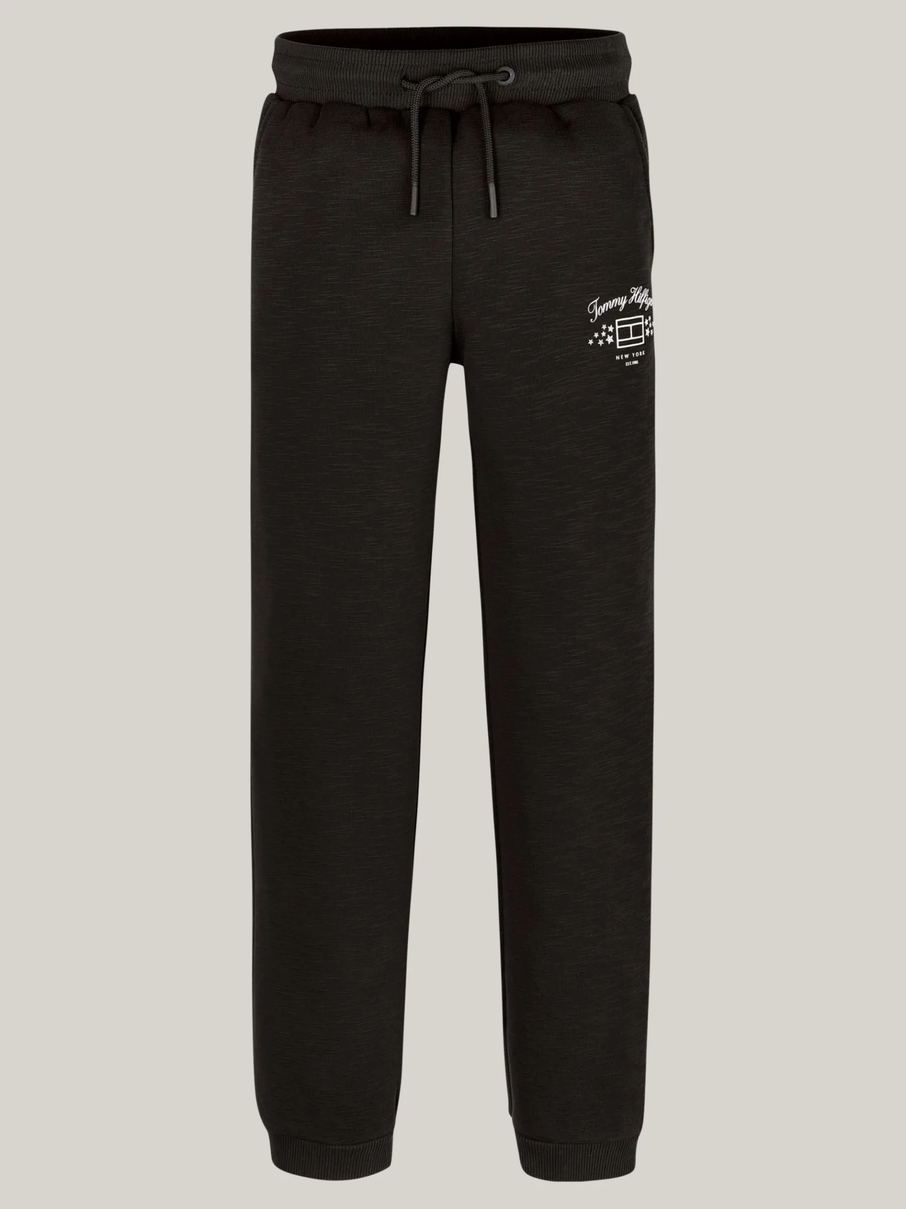 Tommy Hilfiger Strukturierte Jogginghose mit Logoprint BLACK Cheap