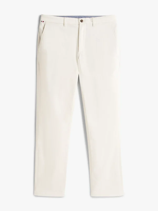 Tommy Hilfiger Strukturierte Straight Leg Fit Chinos IVORY SILK Best