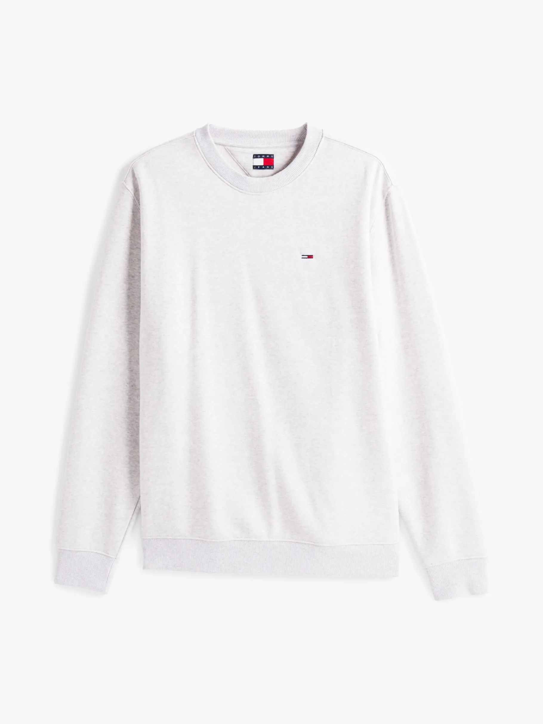 Tommy Hilfiger Sweatshirt aus gebürstetem Fleece SILVER GREY HEATHER Fashion