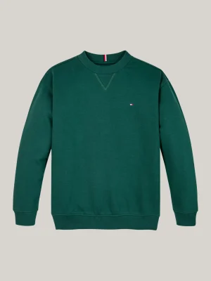 Tommy Hilfiger Sweatshirt mit Flag-Stickerei ORNAMENTAL GREEN New