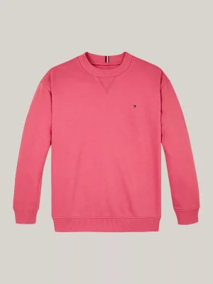 Tommy Hilfiger Sweatshirt mit Flag-Stickerei HERITAGE PINK Cheap