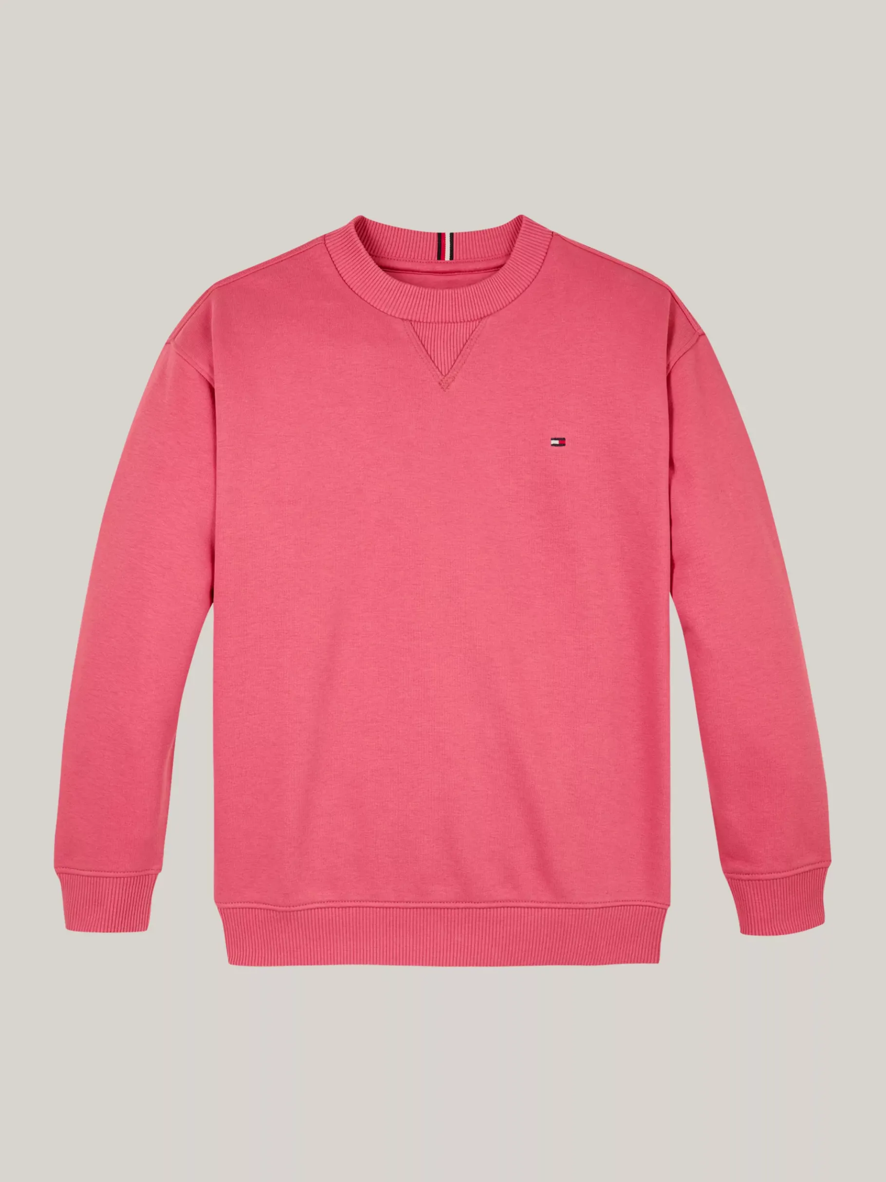 Tommy Hilfiger Sweatshirt mit Flag-Stickerei HERITAGE PINK Cheap