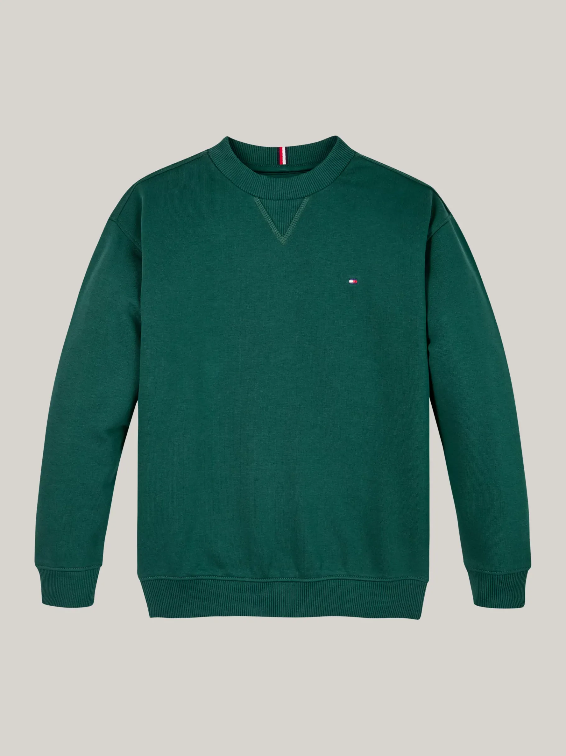 Tommy Hilfiger Sweatshirt mit Flag-Stickerei ORNAMENTAL GREEN New