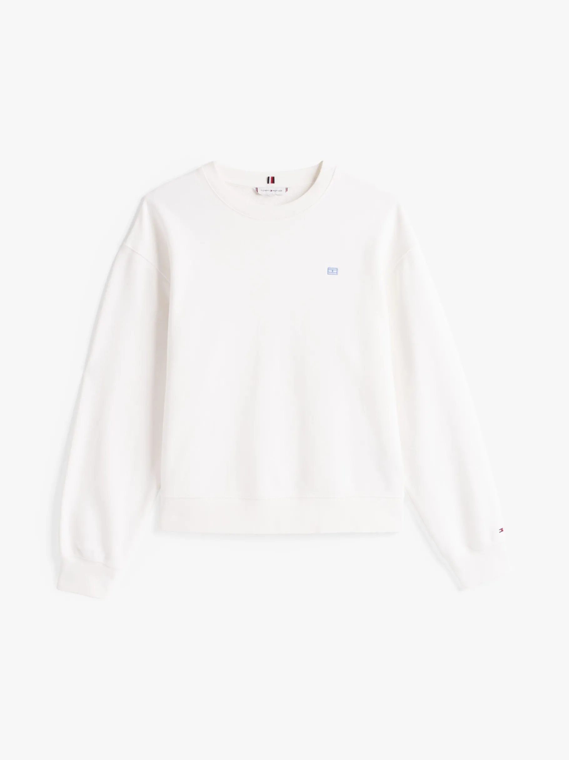 Tommy Hilfiger Sweatshirt mit Hilfiger Flag und Kontrast-Logo ECRU Store