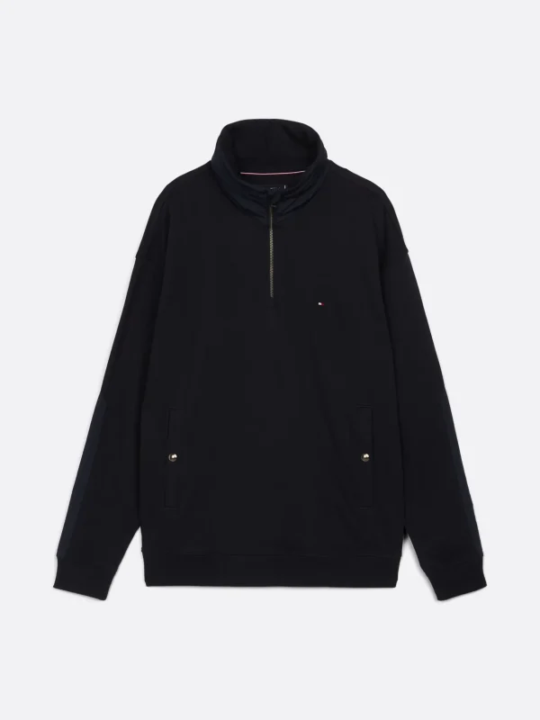 Tommy Hilfiger Sweatshirt mit kurzem Reißverschluss DESERT SKY Hot