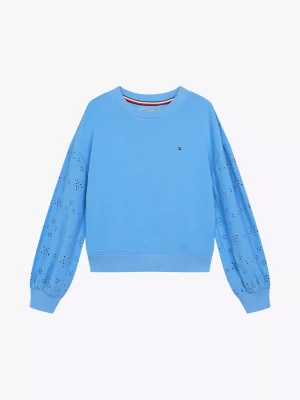 Tommy Hilfiger Sweatshirt mit Lochstickerei BLUE SPELL Store