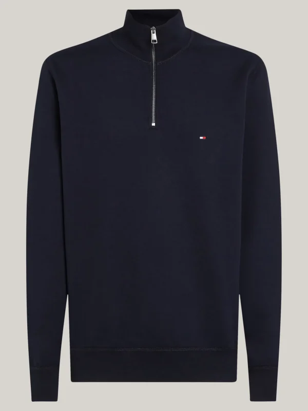 Tommy Hilfiger Sweatshirt mit Mock-Rollkragen DESERT SKY Clearance