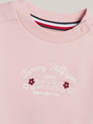Tommy Hilfiger Sweatshirt mit Rüschen an den Schultern SOFT ROSE Flash Sale