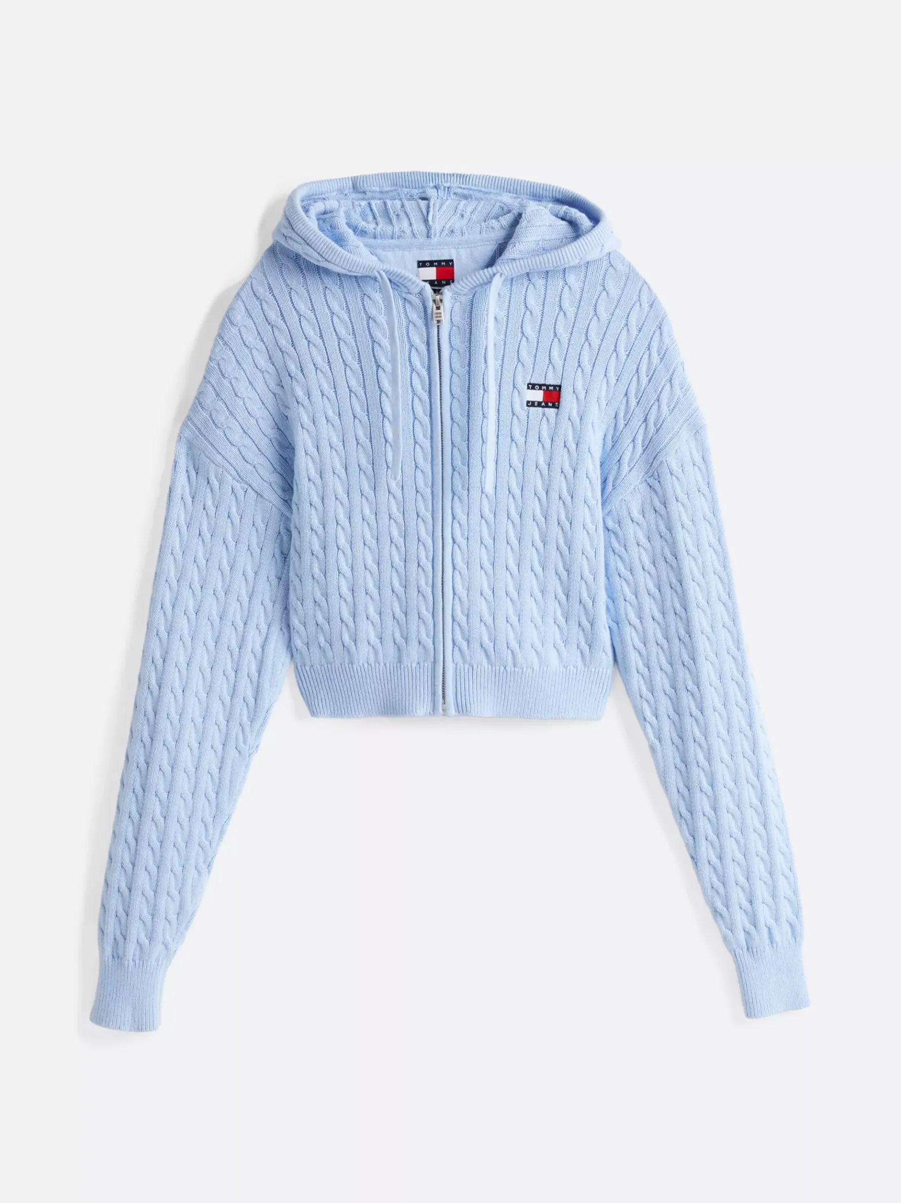 Tommy Hilfiger Sweatshirtjacke mit Zopfmuster SWEET BLUE Sale