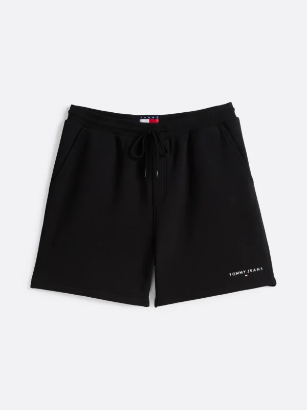 Tommy Hilfiger Sweat-Shorts mit aufgesticktem Logo BLACK New