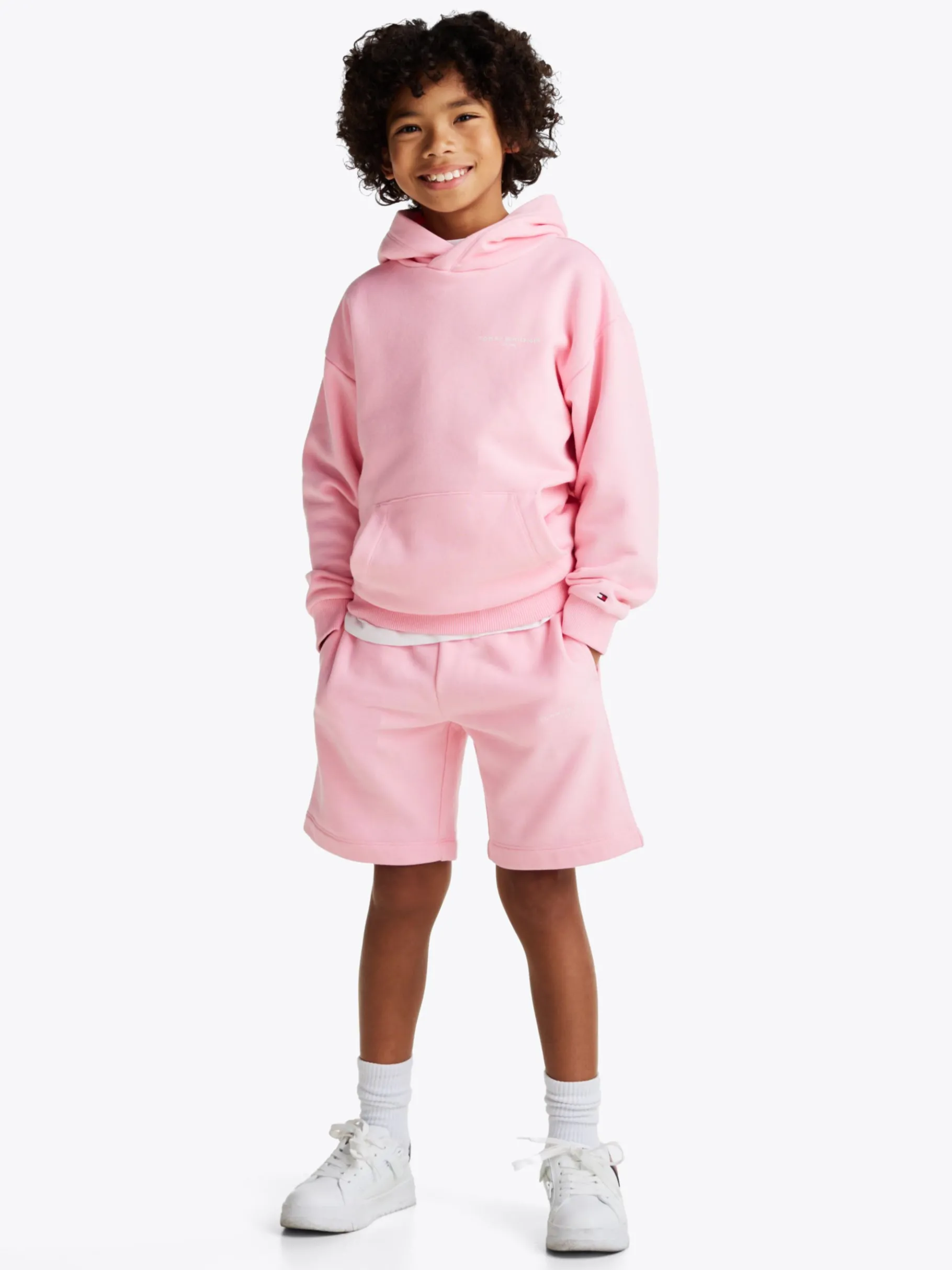 Tommy Hilfiger Sweat-Shorts mit Logo PINK SUGAR New