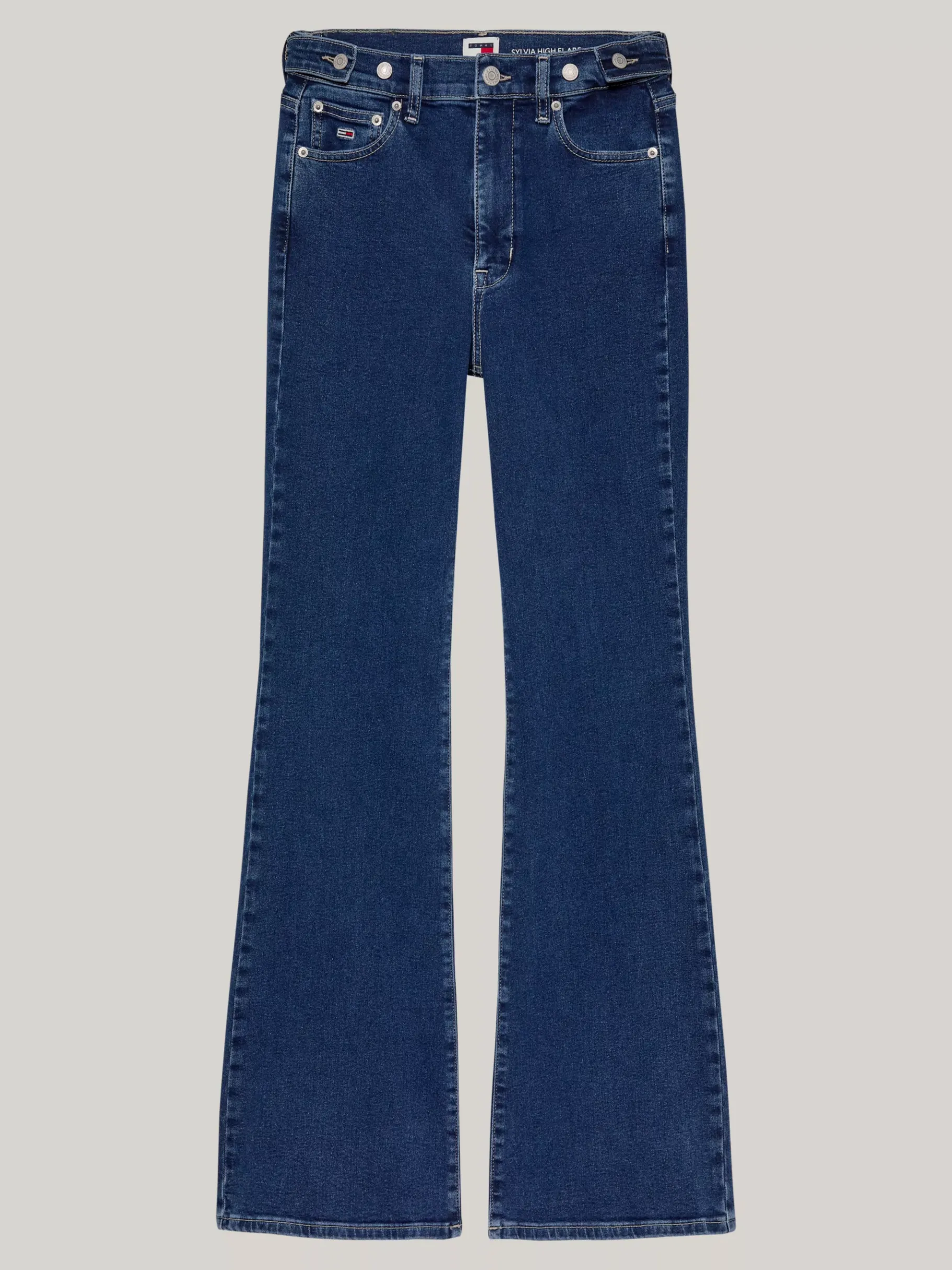 Tommy Hilfiger Sylvia ausgestellte Jeans mit hohem Bund DENIM MEDIUM Best Sale