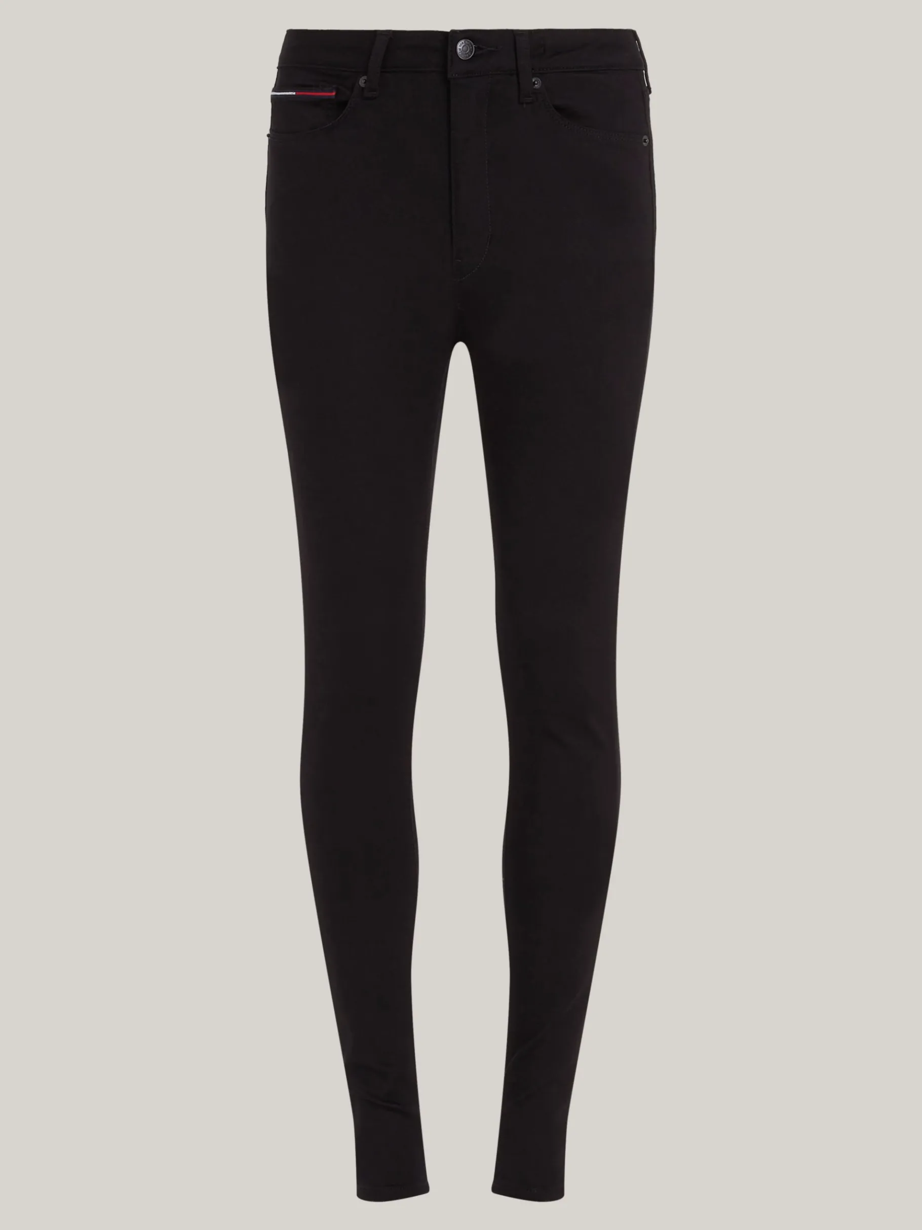 Tommy Hilfiger Sylvia Super Skinny Fit Jeans mit hohem Bund STATEN BLACK STRETCH Shop