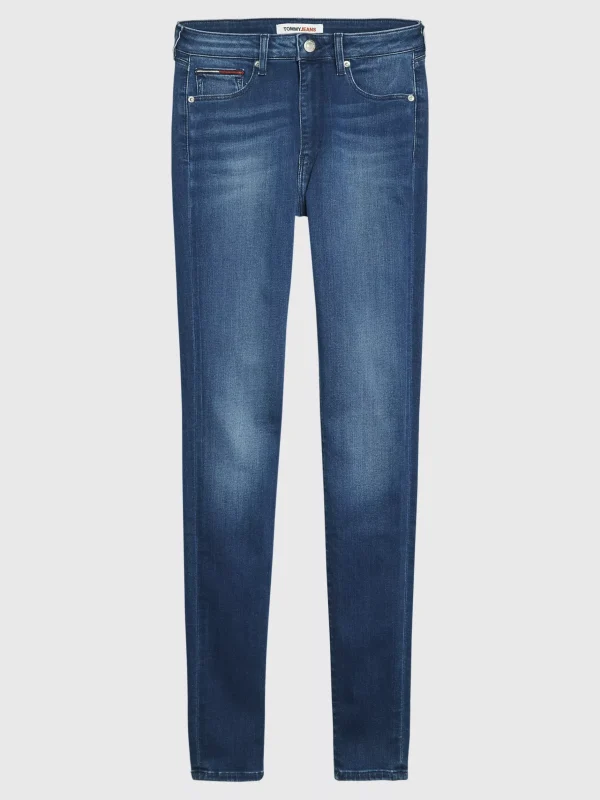 Tommy Hilfiger Sylvia Super Skinny Fit Jeans mit hohem Bund NEW NICEVILLE MID BLUE STRETCH Store