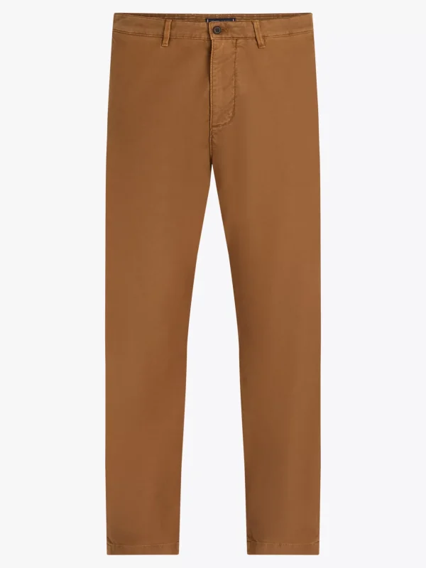 Tommy Hilfiger Tapered Fit Chinos aus Stretch-Gabardine HIGHLAND KHAKI Store