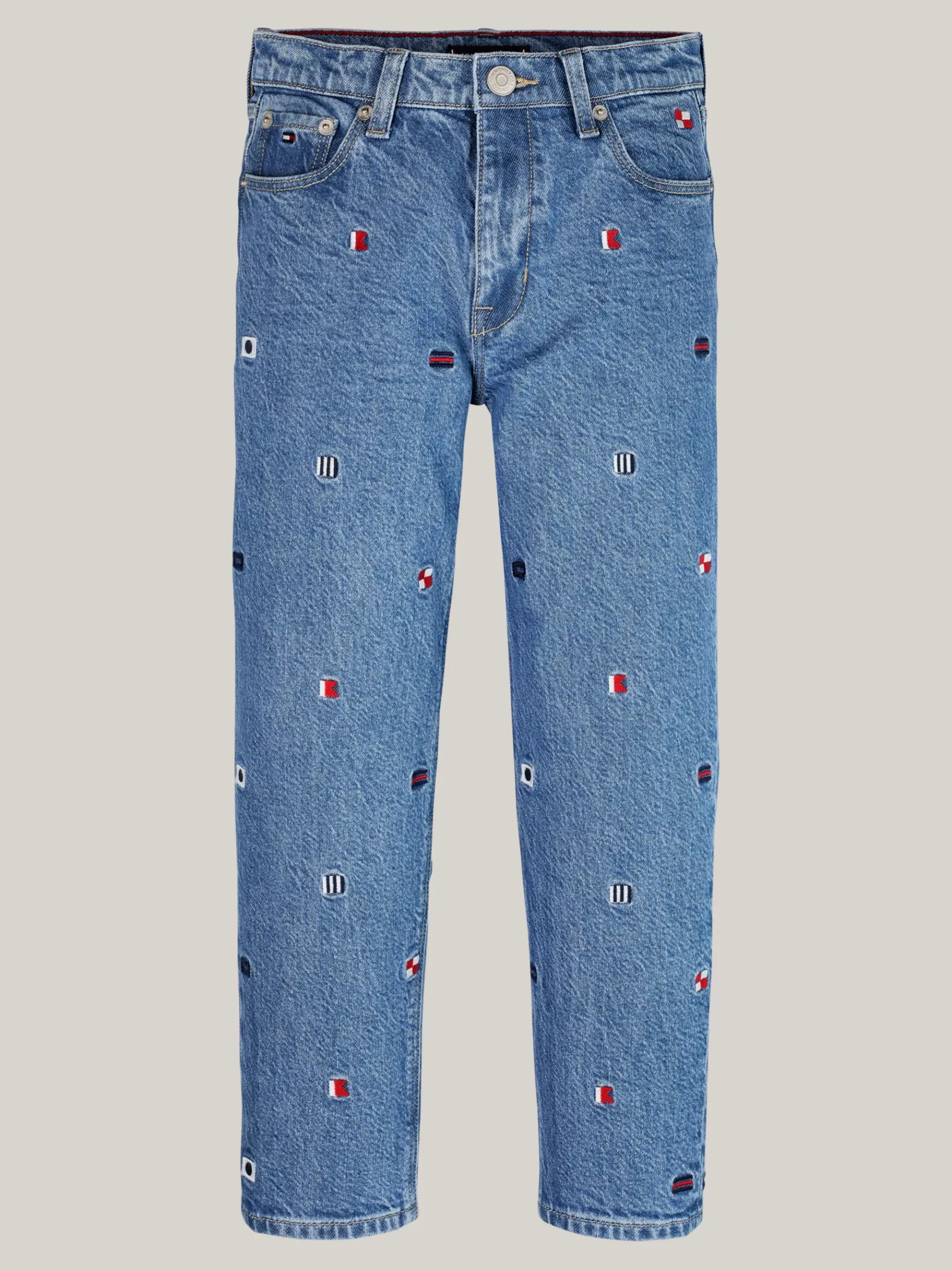 Tommy Hilfiger Tapered Jeans mit Flag-Stickerei CRITTER Best