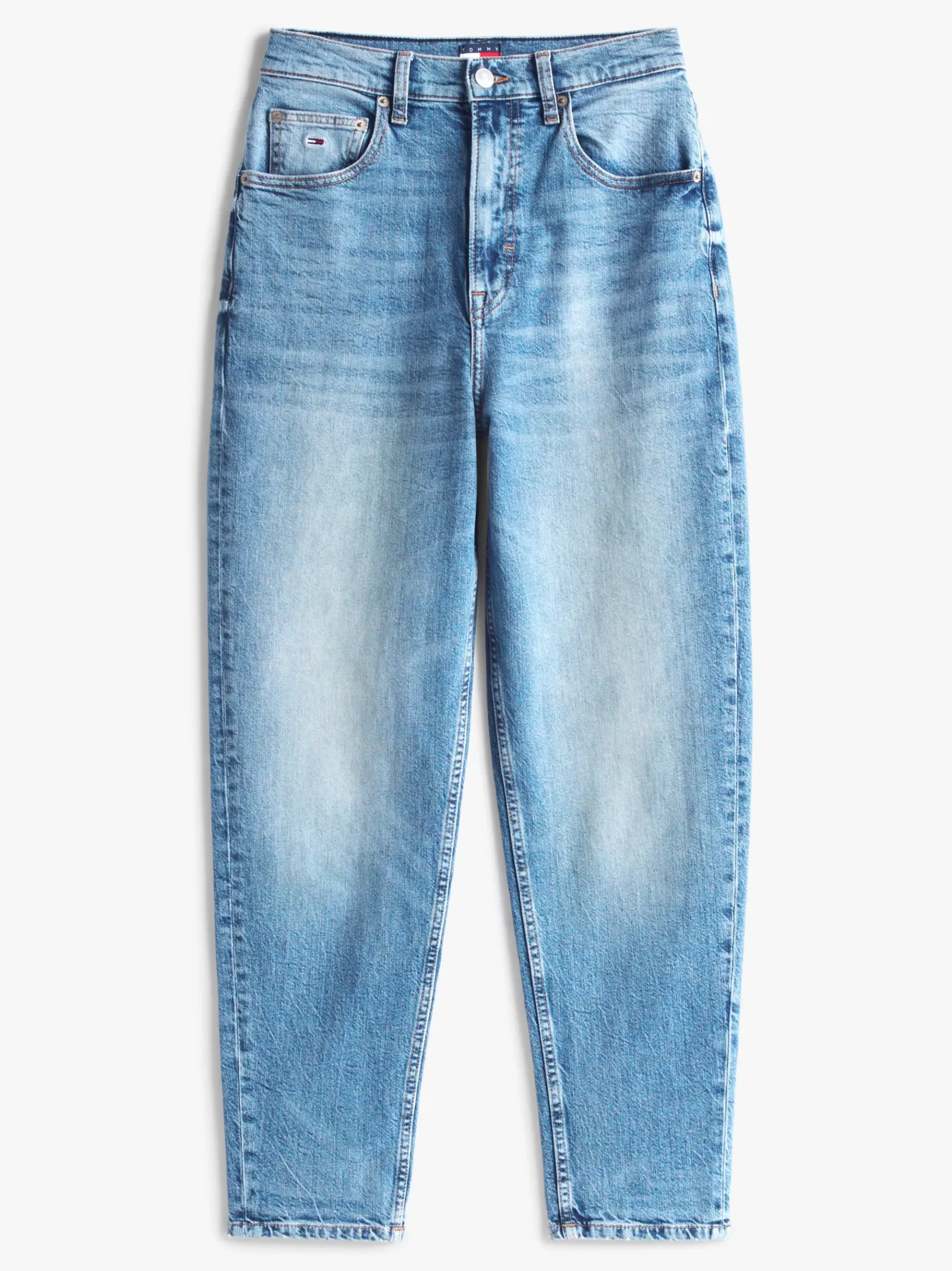 Tommy Hilfiger Tapered Mom Jeans mit ultrahohem Bund DENIM LIGHT Sale