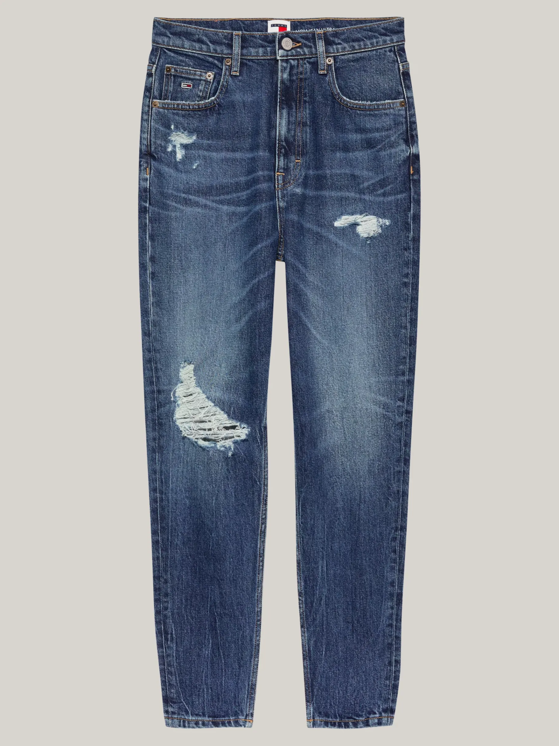 Tommy Hilfiger Tapered Mom Jeans mit ultrahohem Bund DENIM DARK Discount