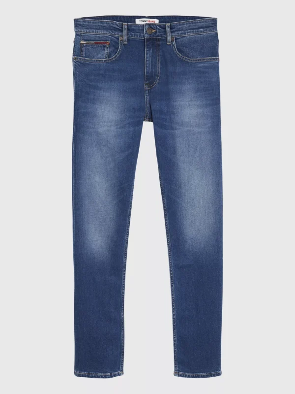 Tommy Hilfiger Tapered Slim Fit Jeans mit Fade-Effekt WILSON MID BLUE STRETCH Discount