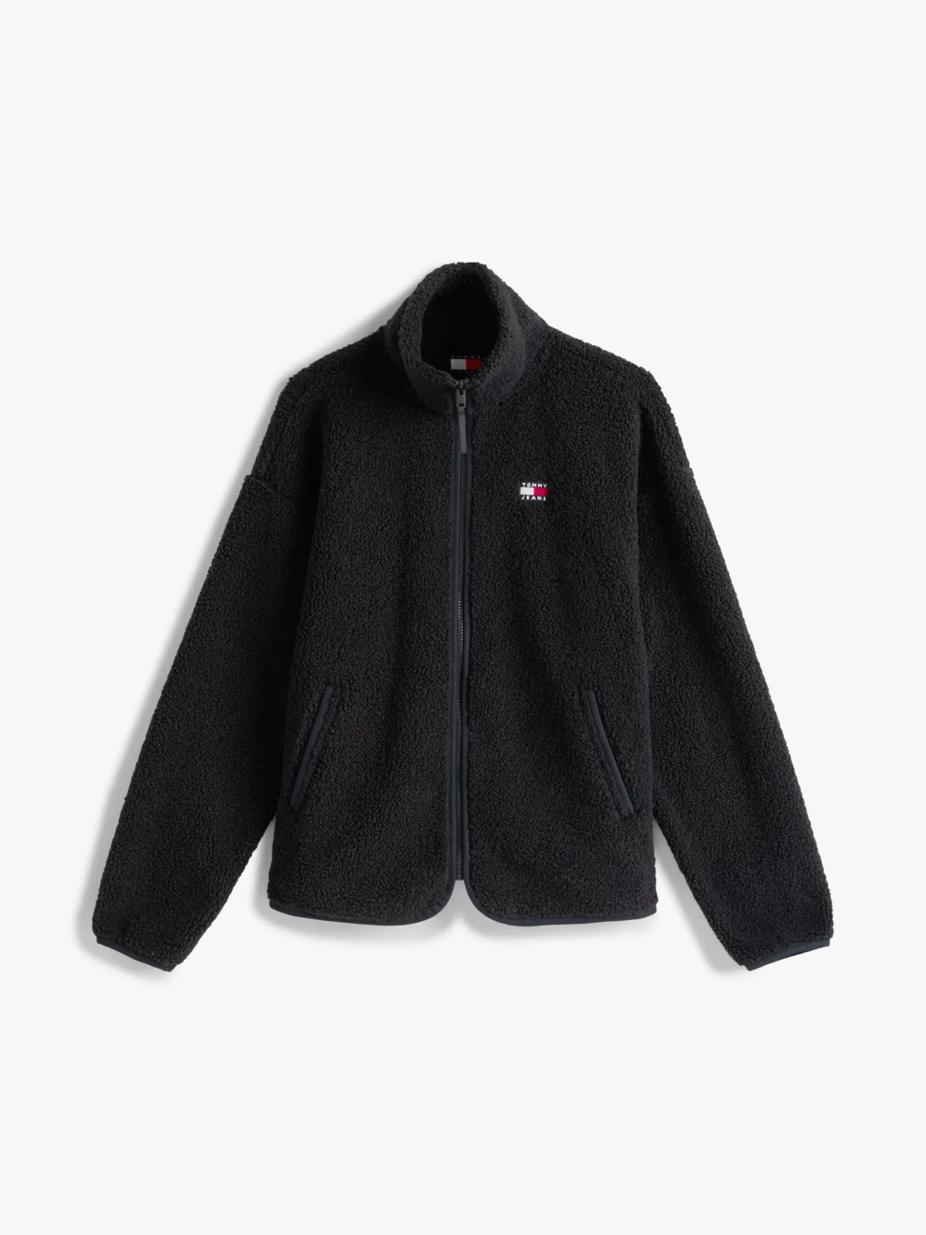 Tommy Hilfiger Teddy-Sweatshirt mit Reißverschluss BLACK Cheap