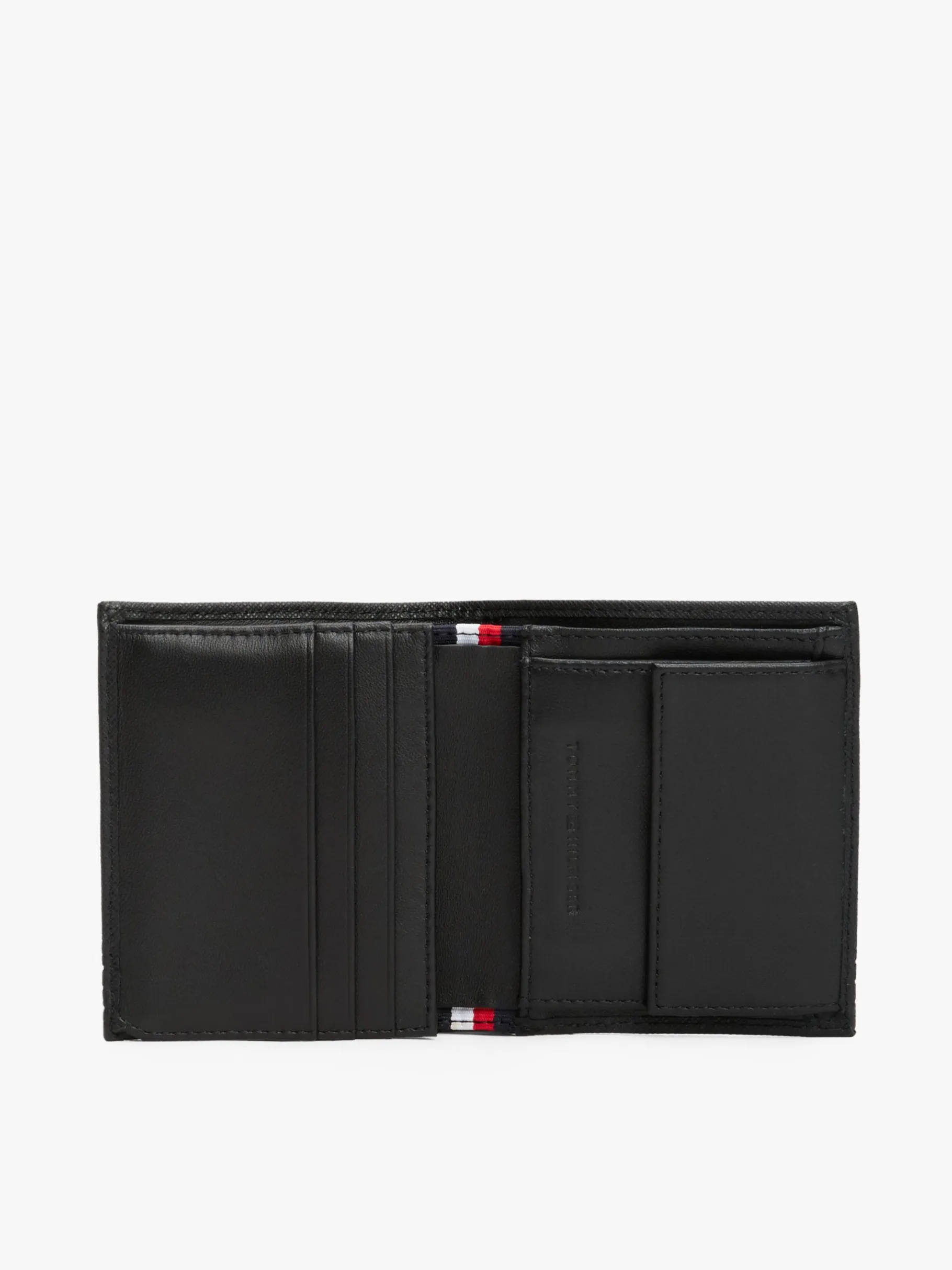 Tommy Hilfiger TH Business Bifold-Geldbörse aus Leder BLACK Cheap