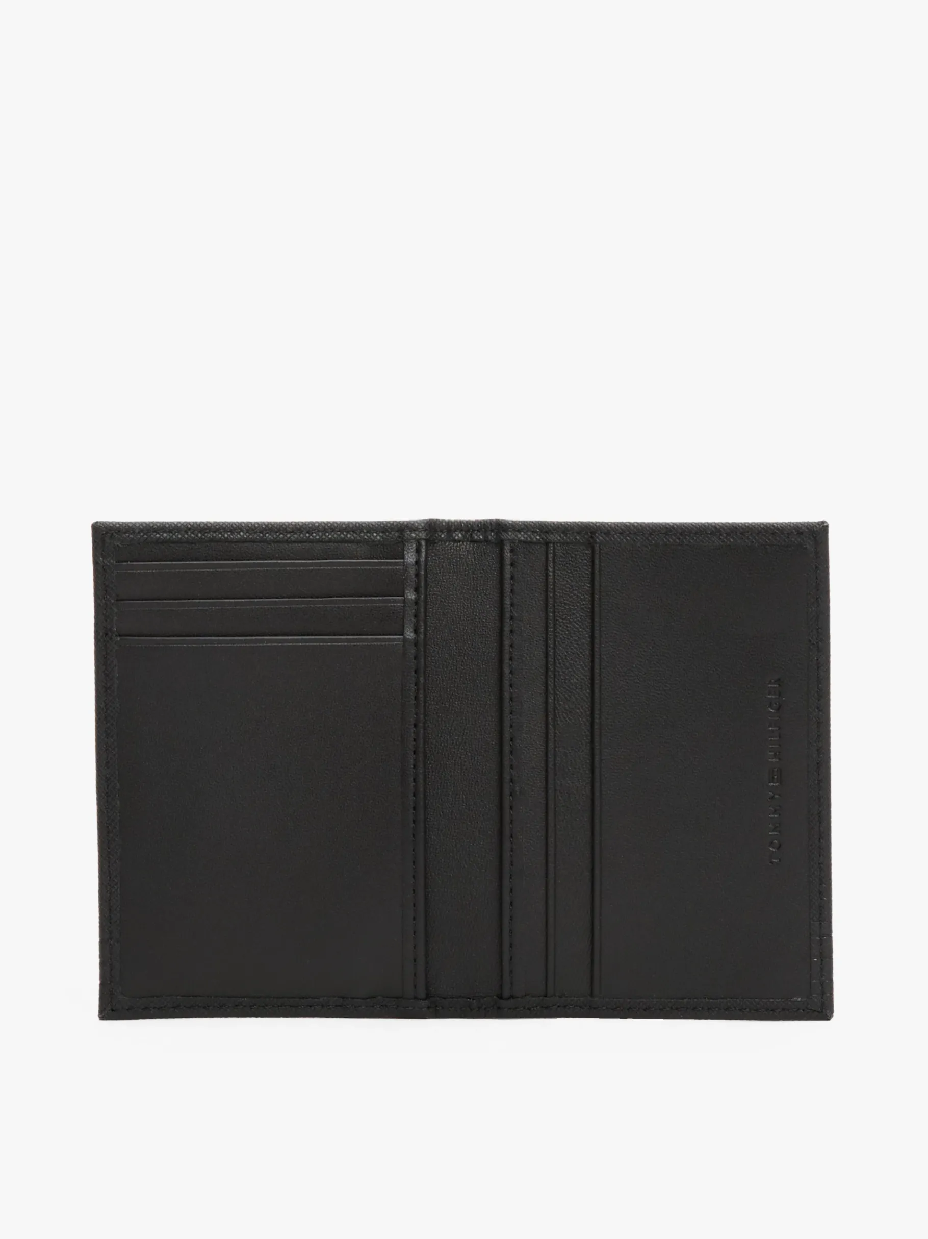 Tommy Hilfiger TH Business Bifold-Geldbörse aus Leder BLACK Cheap